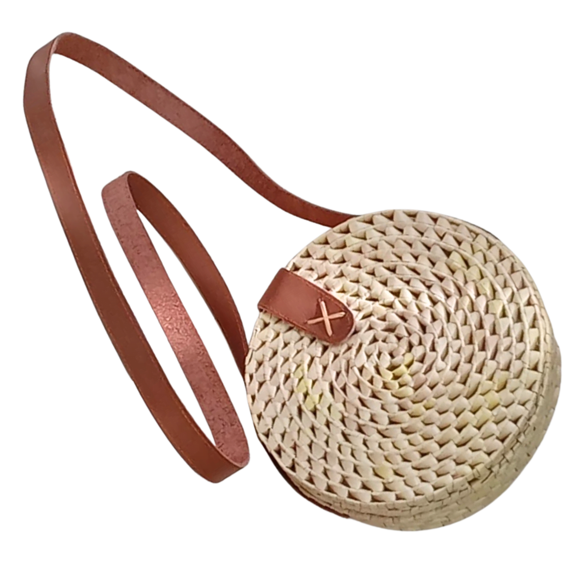 "EarthRing" Reed Round Shoulder Bag